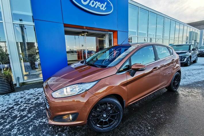 Grå Ford Fiesta fra 2013