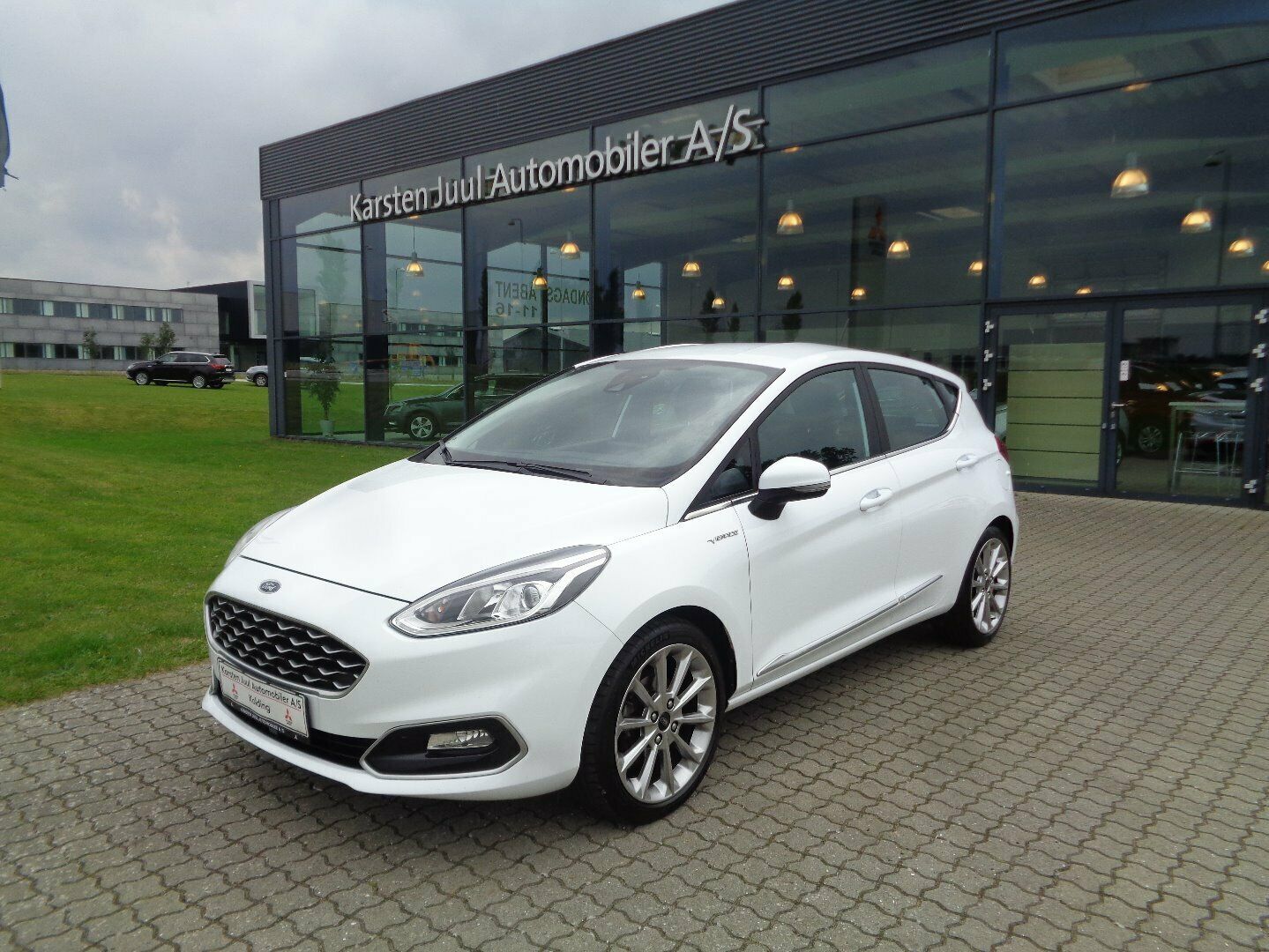 Hvid Ford Fiesta fra 2018