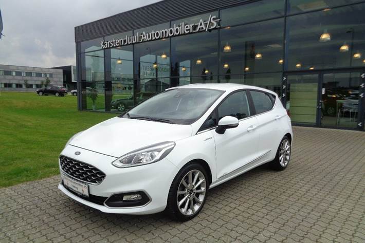 Hvid Ford Fiesta fra 2018