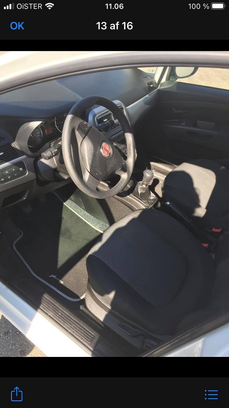 Hvid Fiat Punto fra 2012