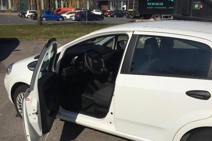 Hvid Fiat Punto fra 2012