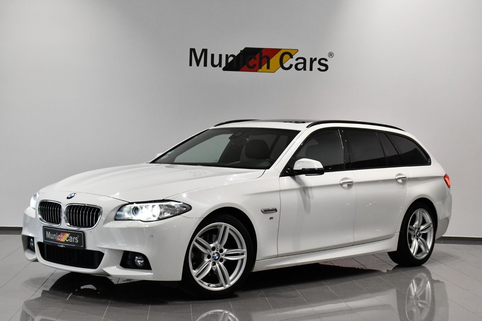 Hvid BMW 520d fra 2016