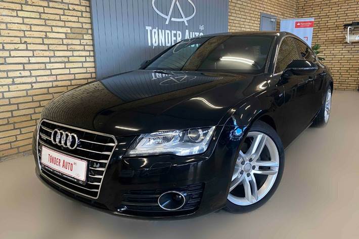 Grå Audi A7 fra 2012