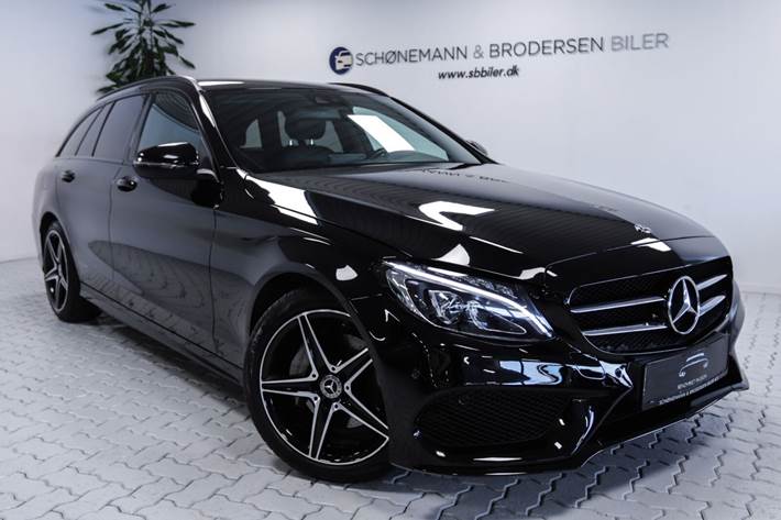 Sort Mercedes C220 d fra 2017