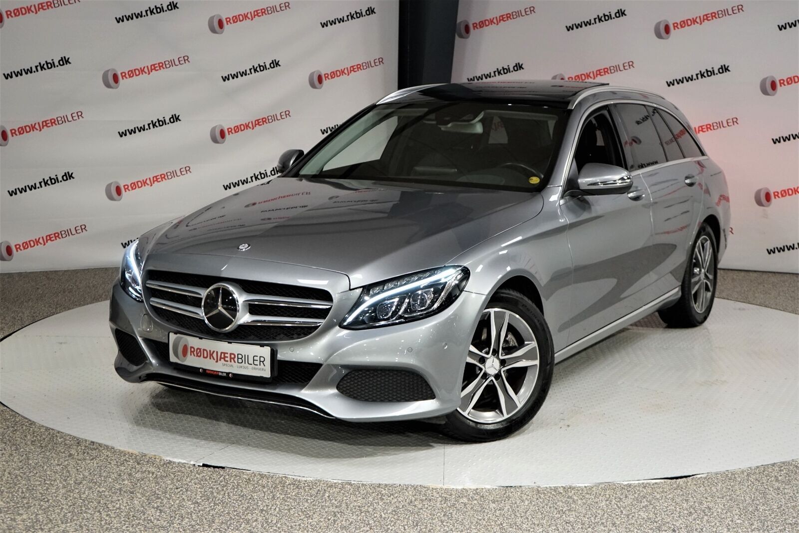 Grå Mercedes C220 d fra 2016