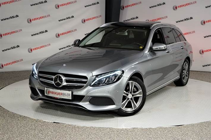 Grå Mercedes C220 d fra 2016