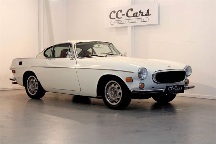 Hvid Volvo P1800 E fra 1971