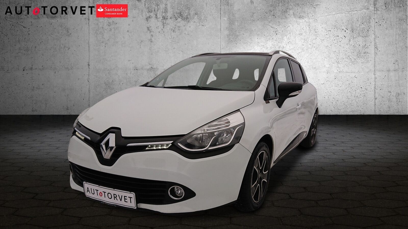 Hvid Renault Clio IV fra 2014