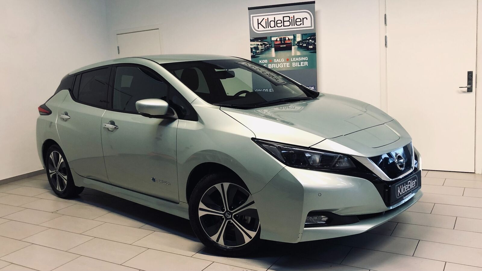 Grøn Nissan Leaf fra 2018