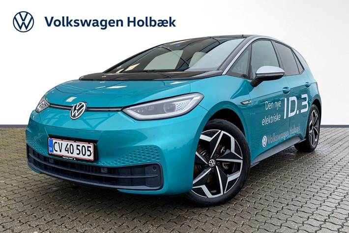 Blå VW ID.3 fra 2020