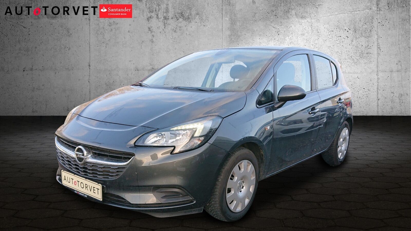 Grå Opel Corsa fra 2017