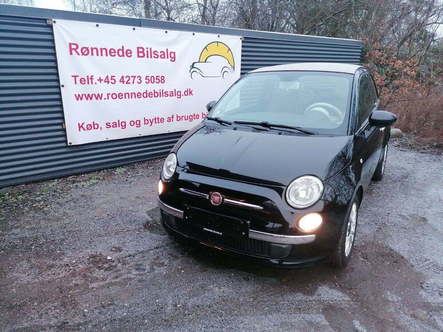 Sort Fiat 500C fra 2011