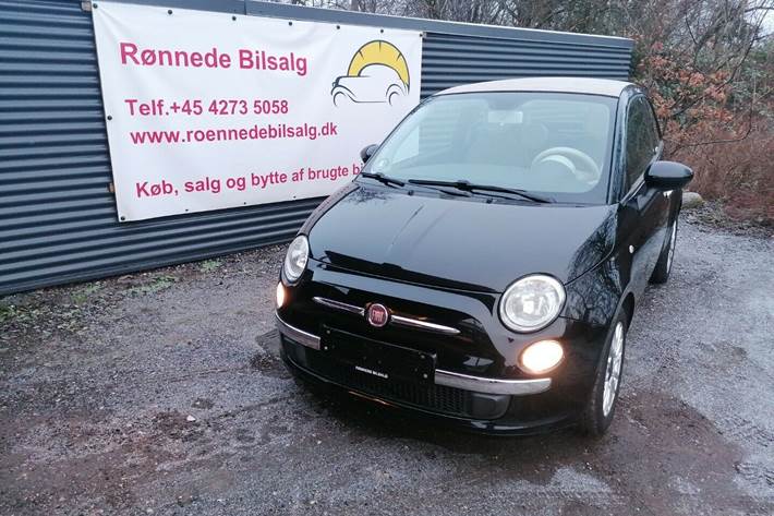Sort Fiat 500C fra 2011