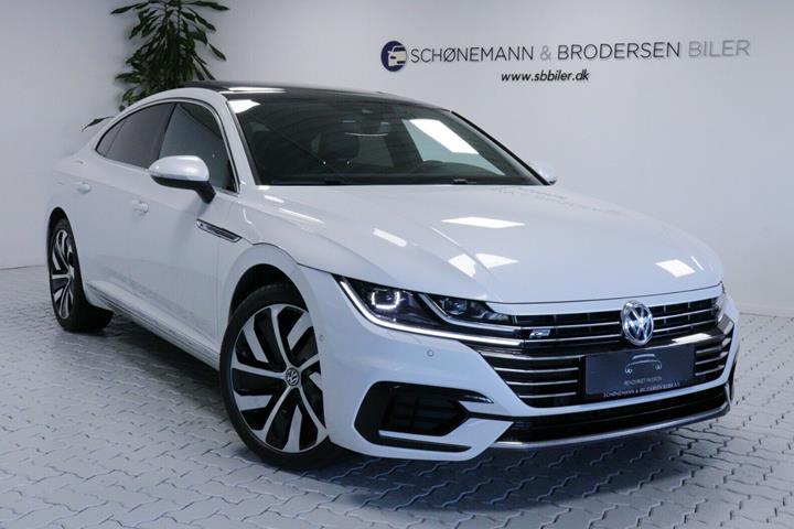 Hvid VW Arteon fra 2019