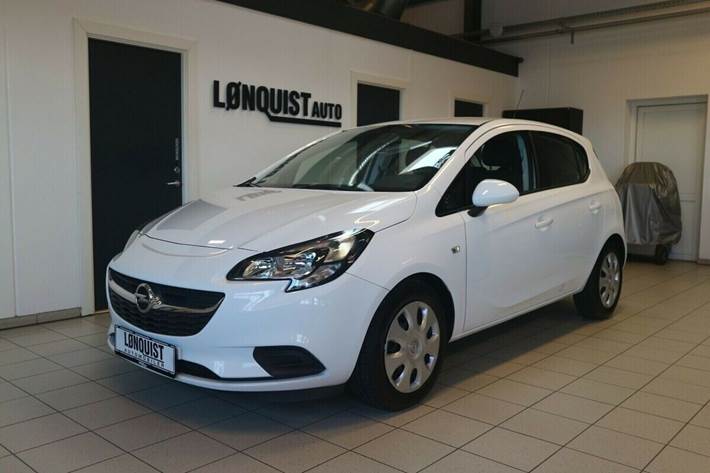 Hvid Opel Corsa fra 2015