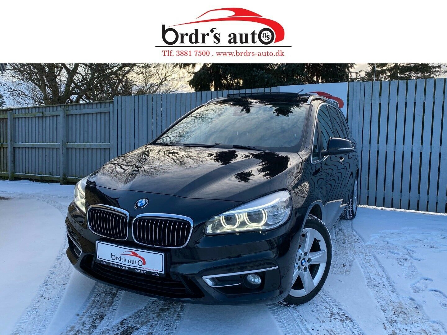 Grå BMW 220d fra 2016