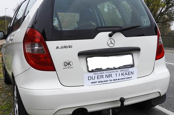 Hvid Mercedes A160 fra 2011