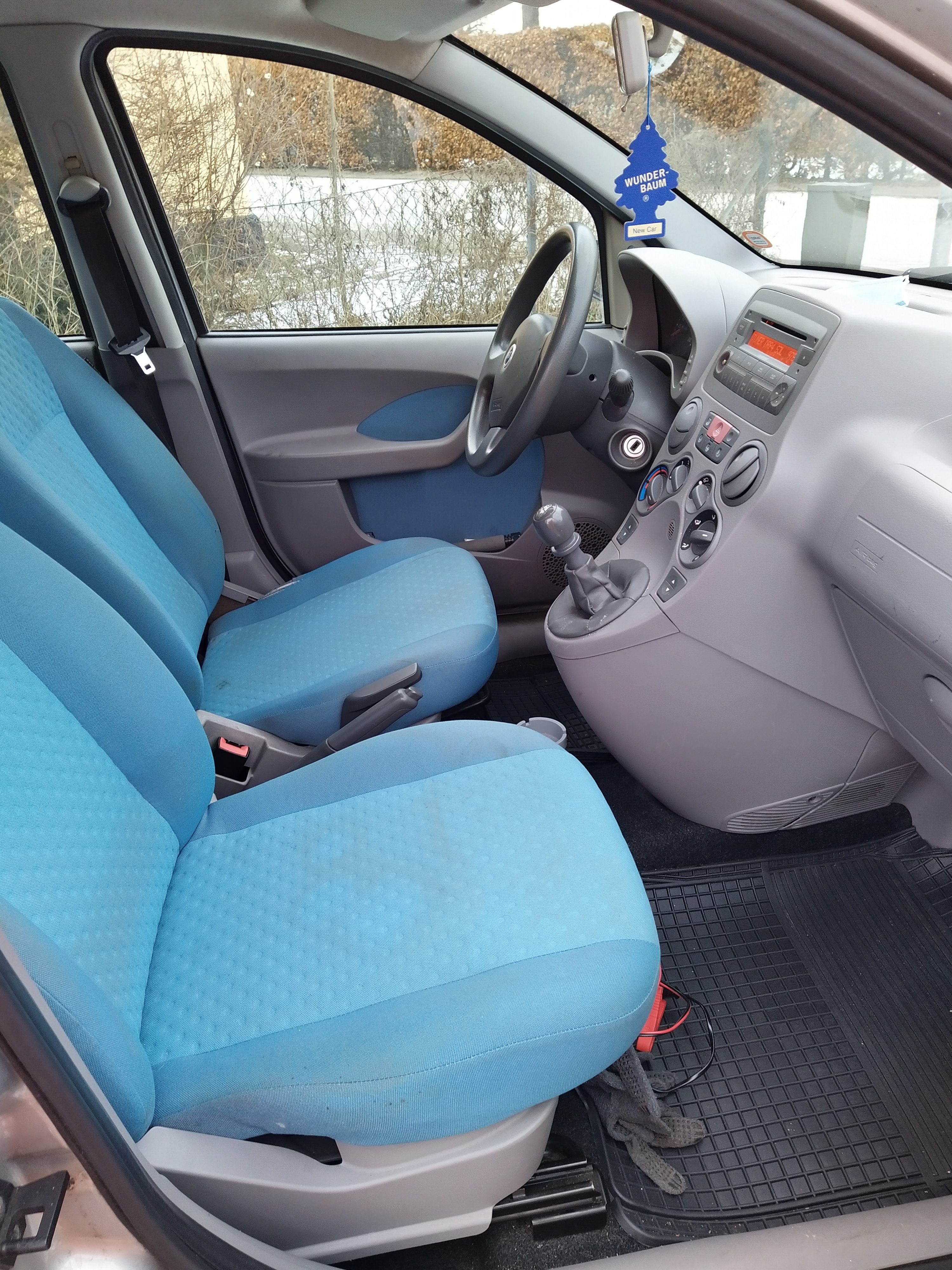 Sølv Fiat Panda fra 2003