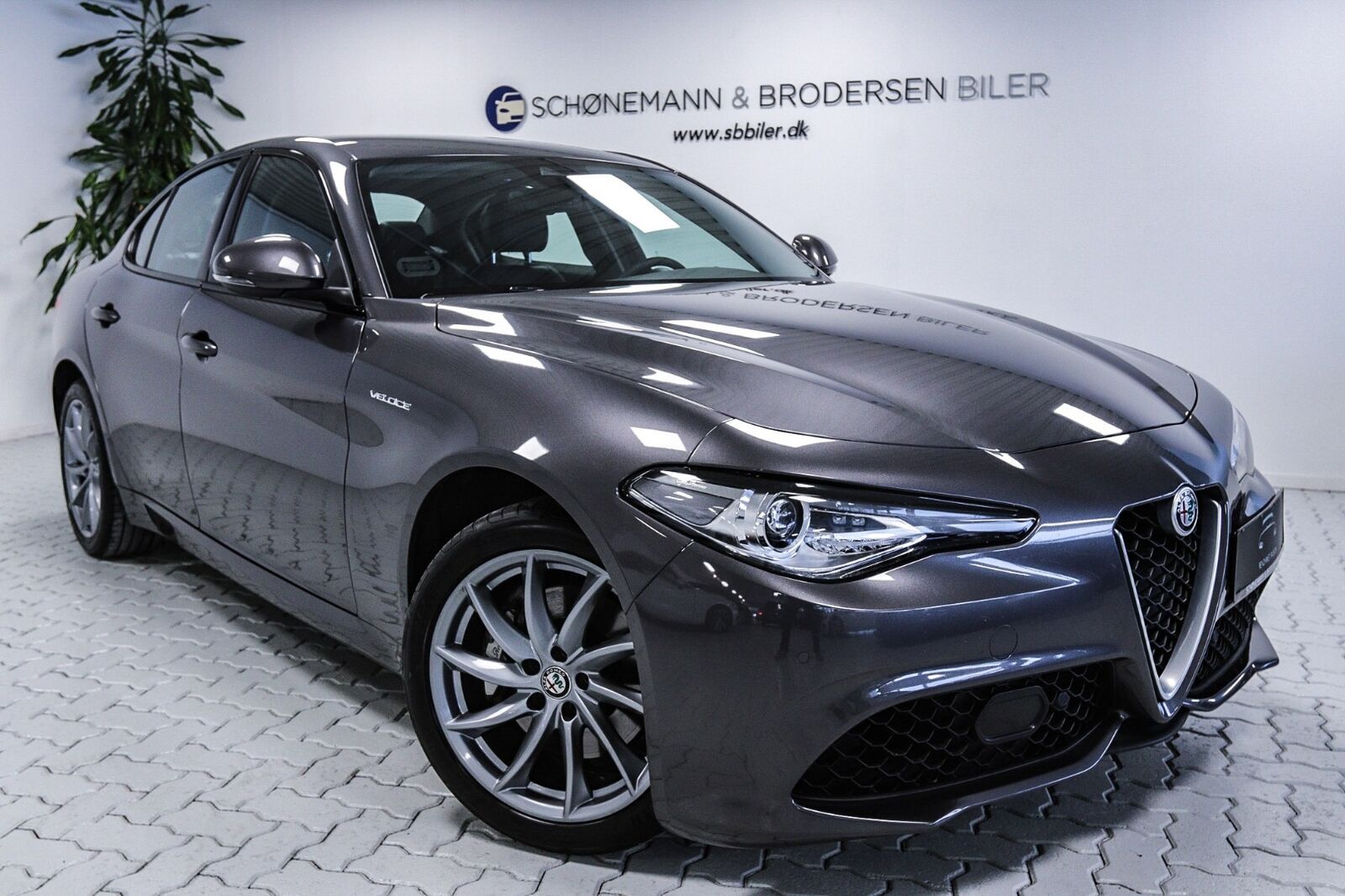 Grå Alfa Romeo Giulia fra 2019