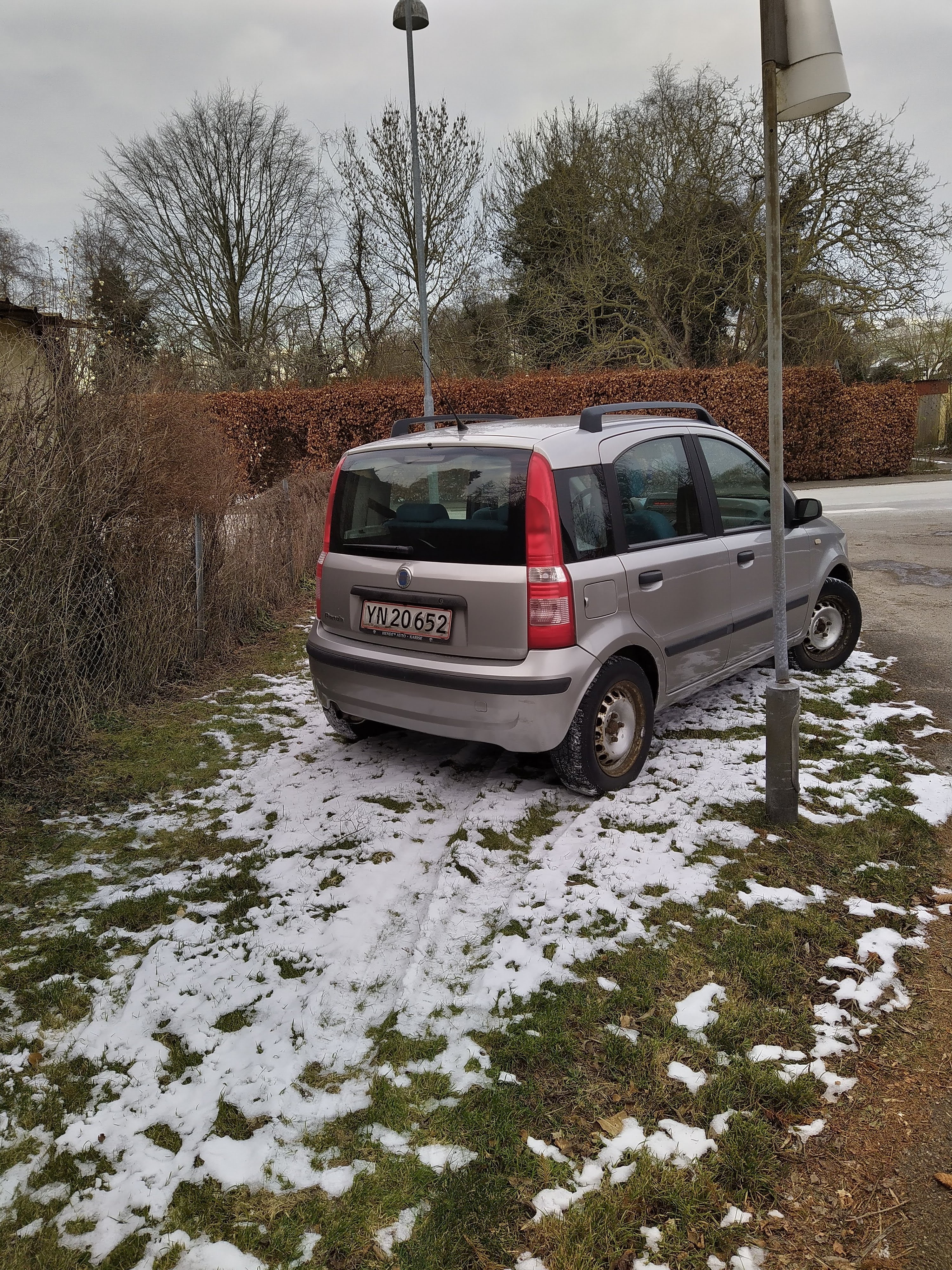 Sølv Fiat Panda fra 2003