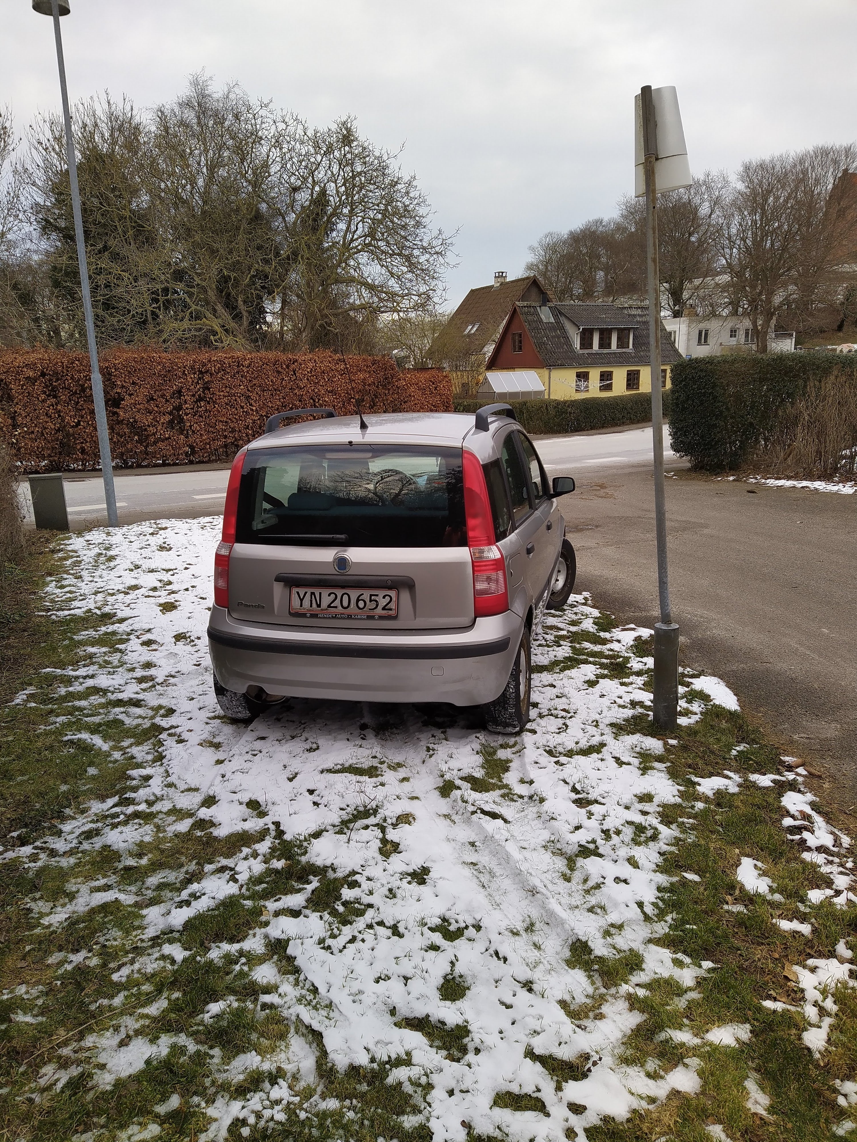 Sølv Fiat Panda fra 2003