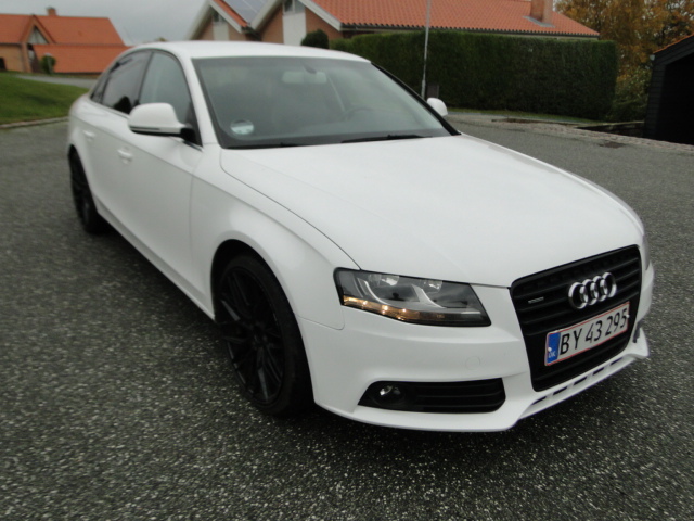 Hvid Audi A4 fra 2008