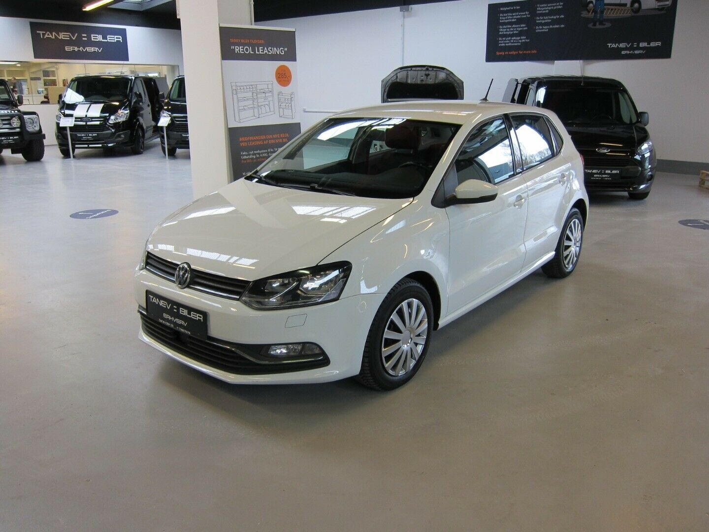 Hvid VW Polo fra 2015