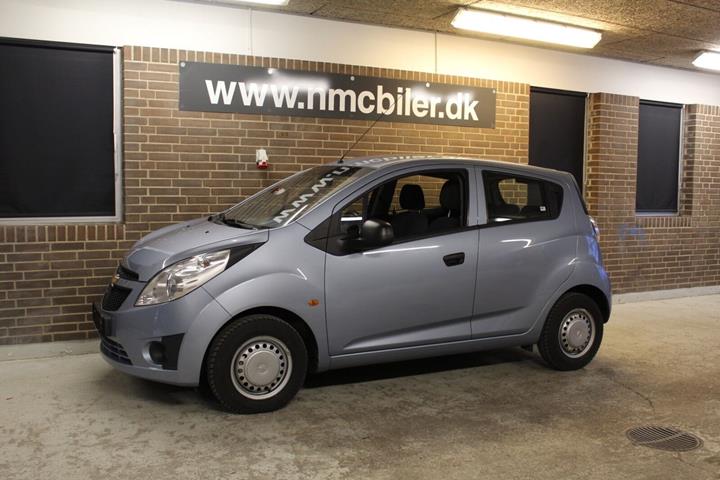 Blå Chevrolet Spark fra 2011