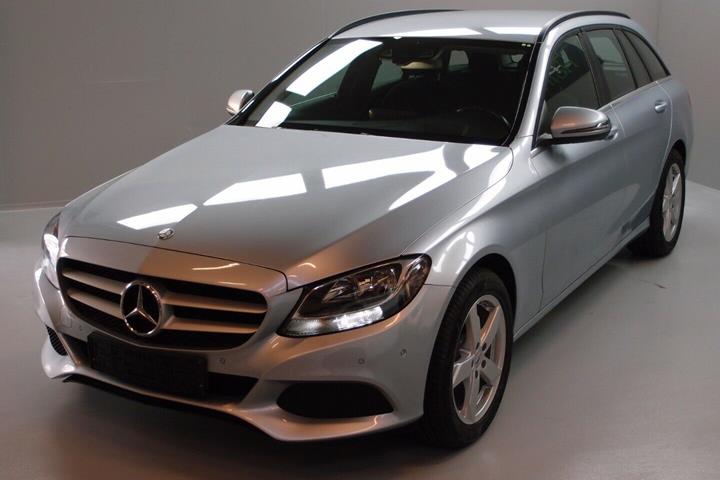 Blå Mercedes C200 d fra 2016