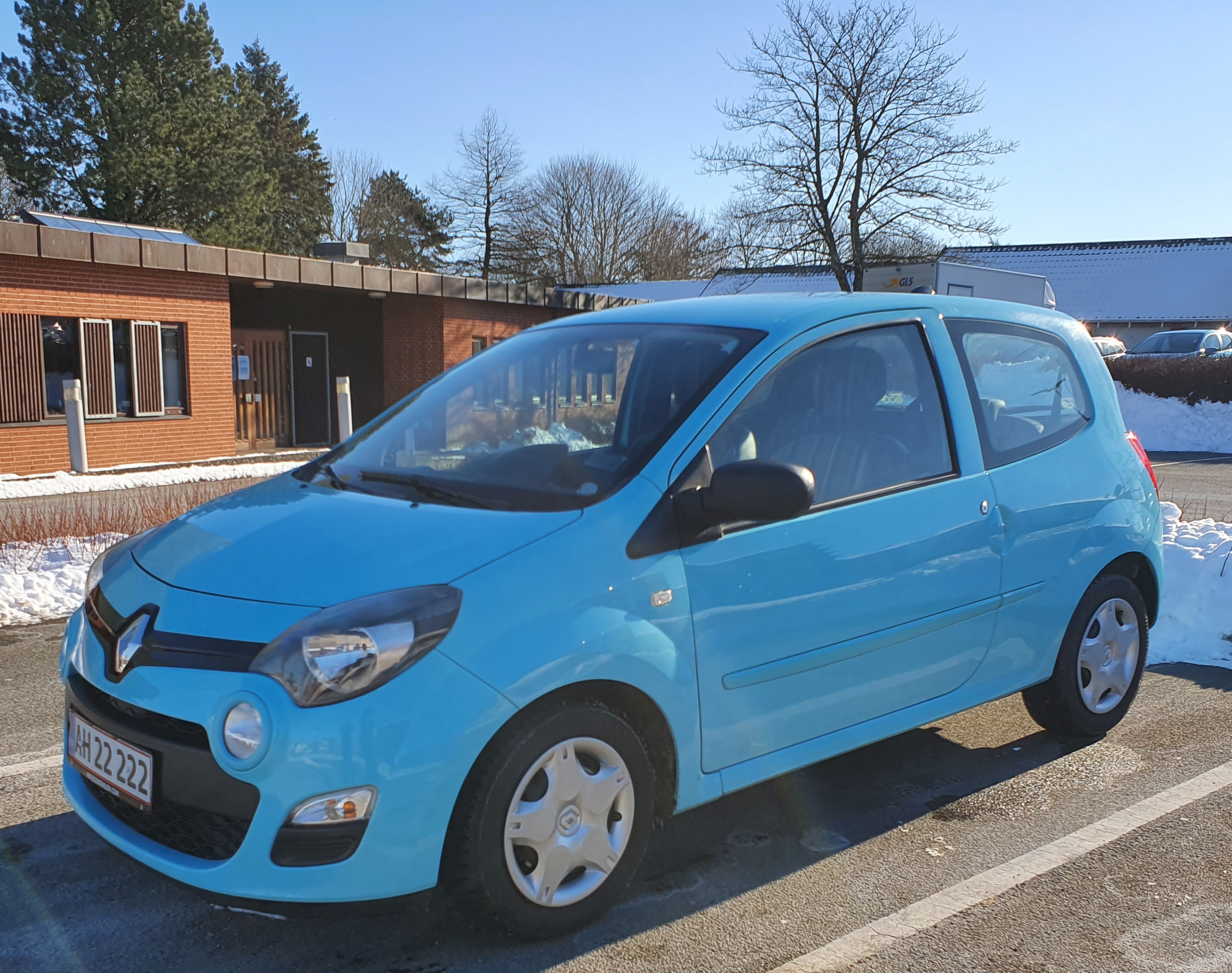 Blå Renault Twingo fra 2013