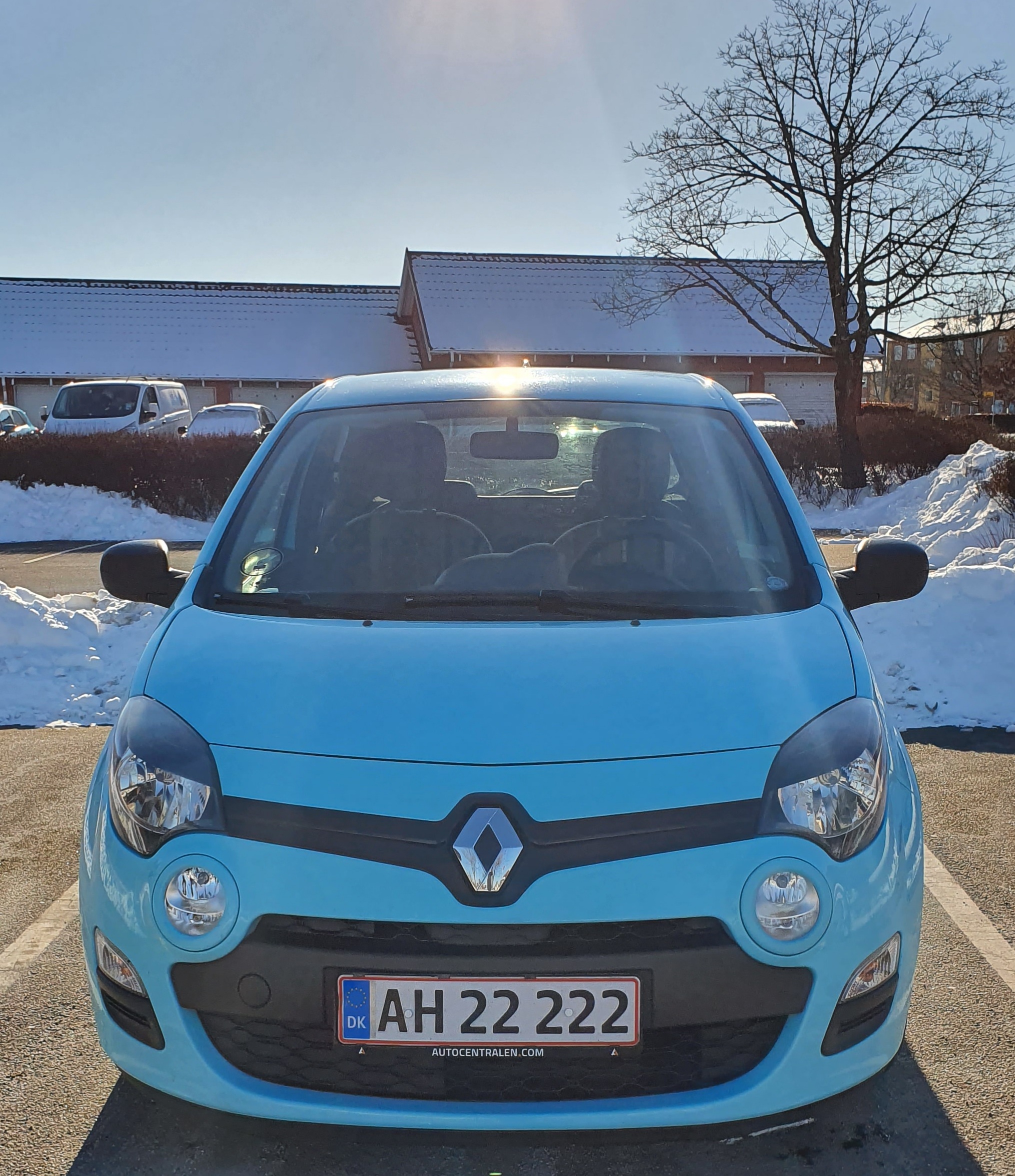 Blå Renault Twingo fra 2013