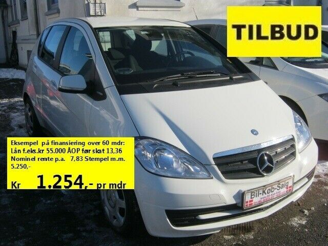 Hvid Mercedes A160 fra 2010