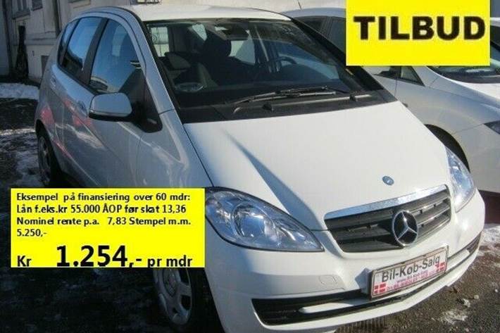 Hvid Mercedes A160 fra 2010