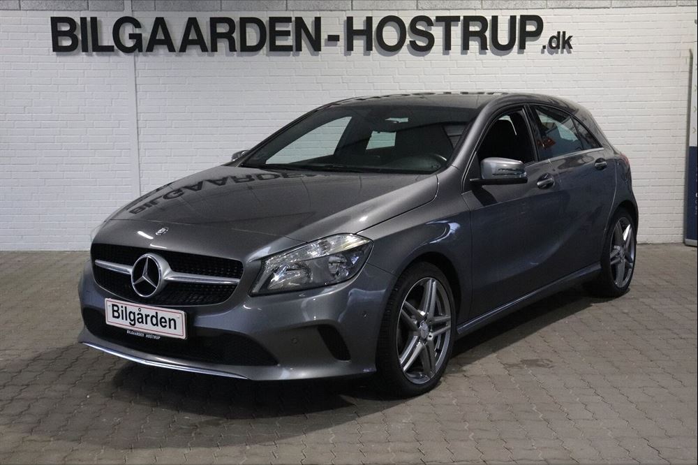 Grå Mercedes A180 d fra 2016
