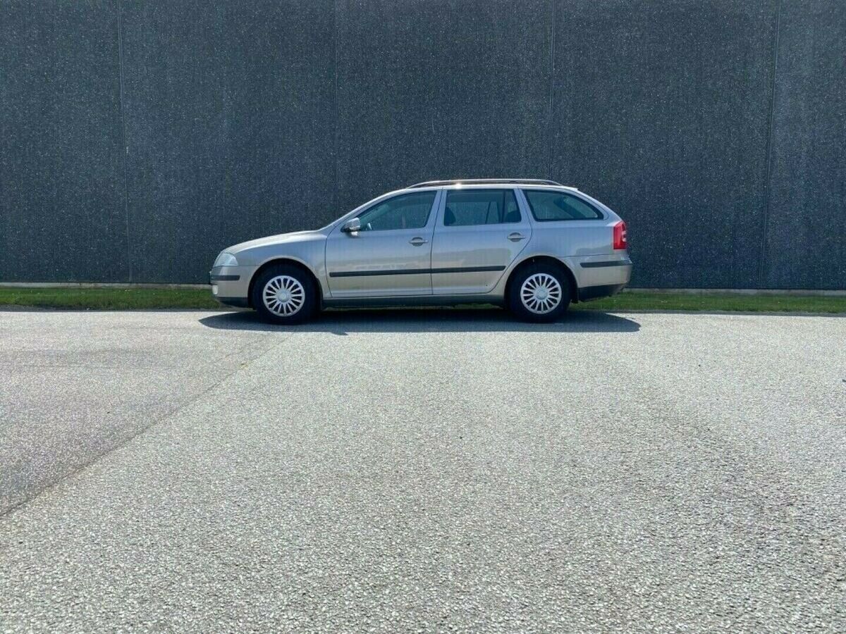 Grå Skoda Octavia fra 2007