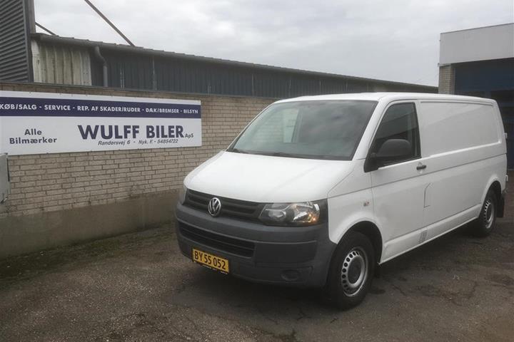 Hvid VW Transporter fra 2011