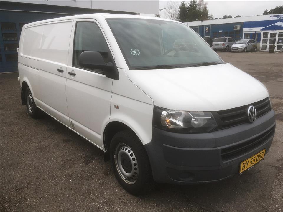 Hvid VW Transporter fra 2011