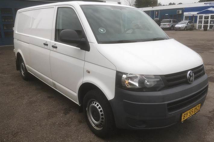 Hvid VW Transporter fra 2011