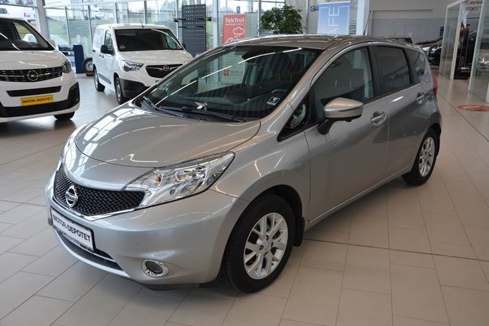 Grå Nissan Note fra 2016