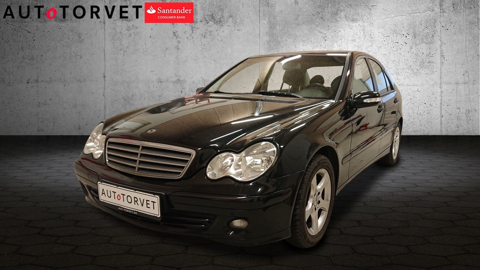 Sort Mercedes C180 fra 2006