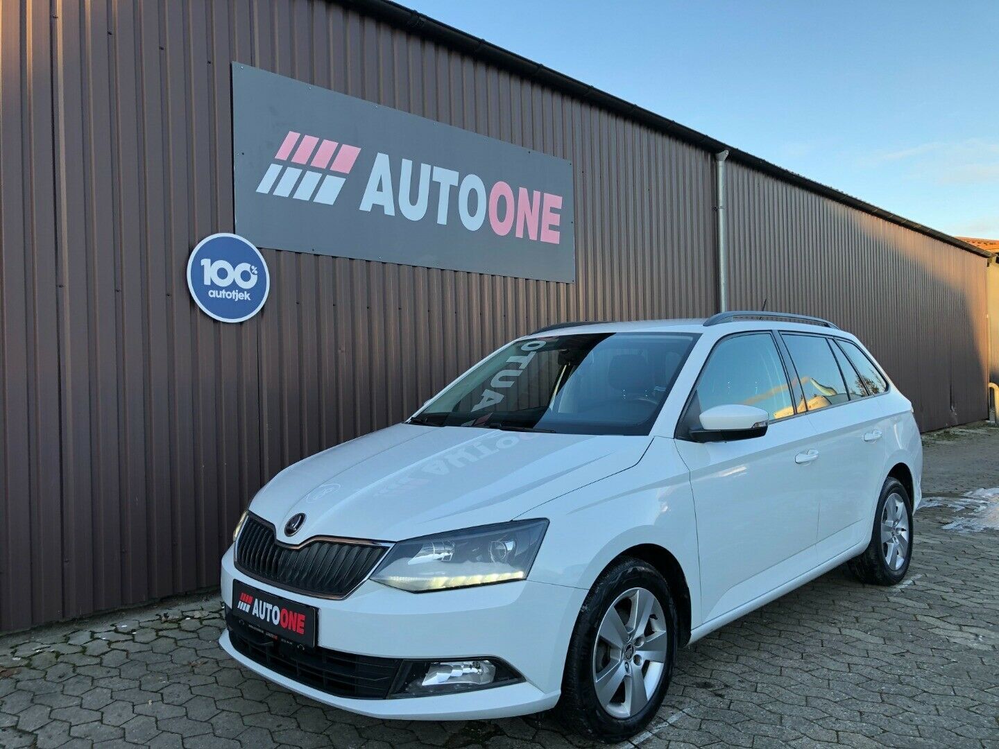 Hvid Skoda Fabia fra 2017