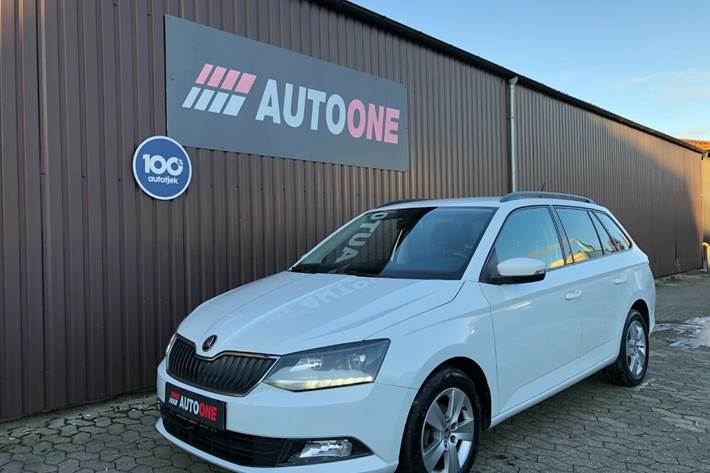 Hvid Skoda Fabia fra 2017