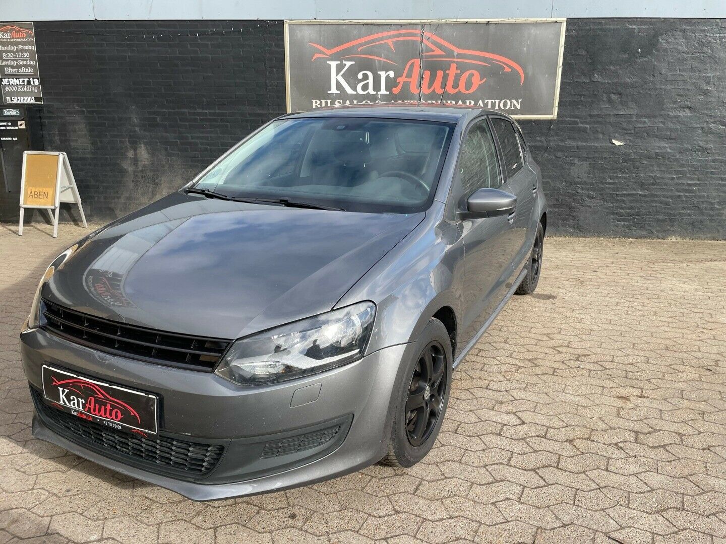 Grøn VW Polo fra 2011