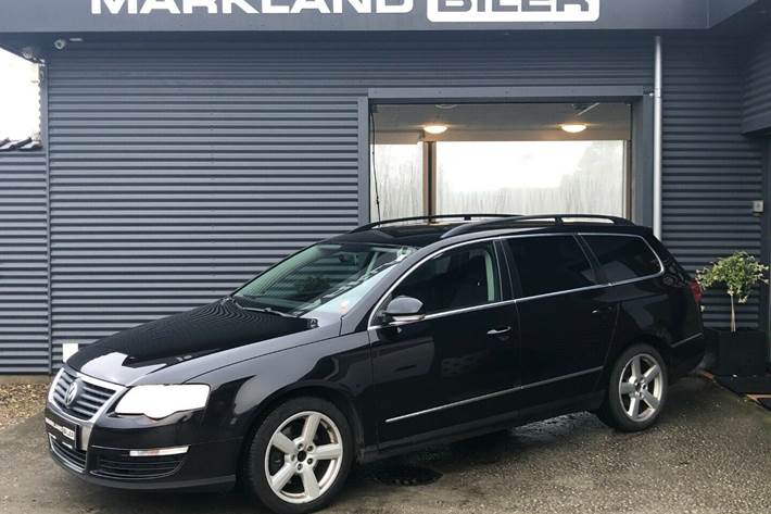 Sort VW Passat fra 2007