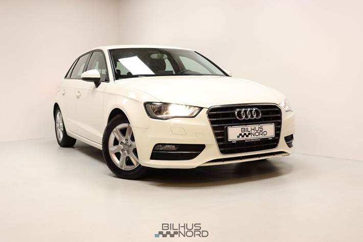 Hvid Audi A3 fra 2014