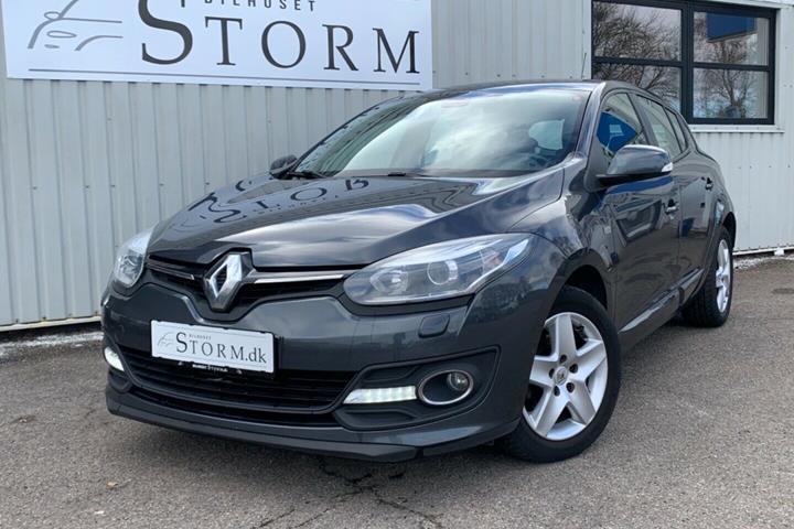 Grå Renault Megane III fra 2014