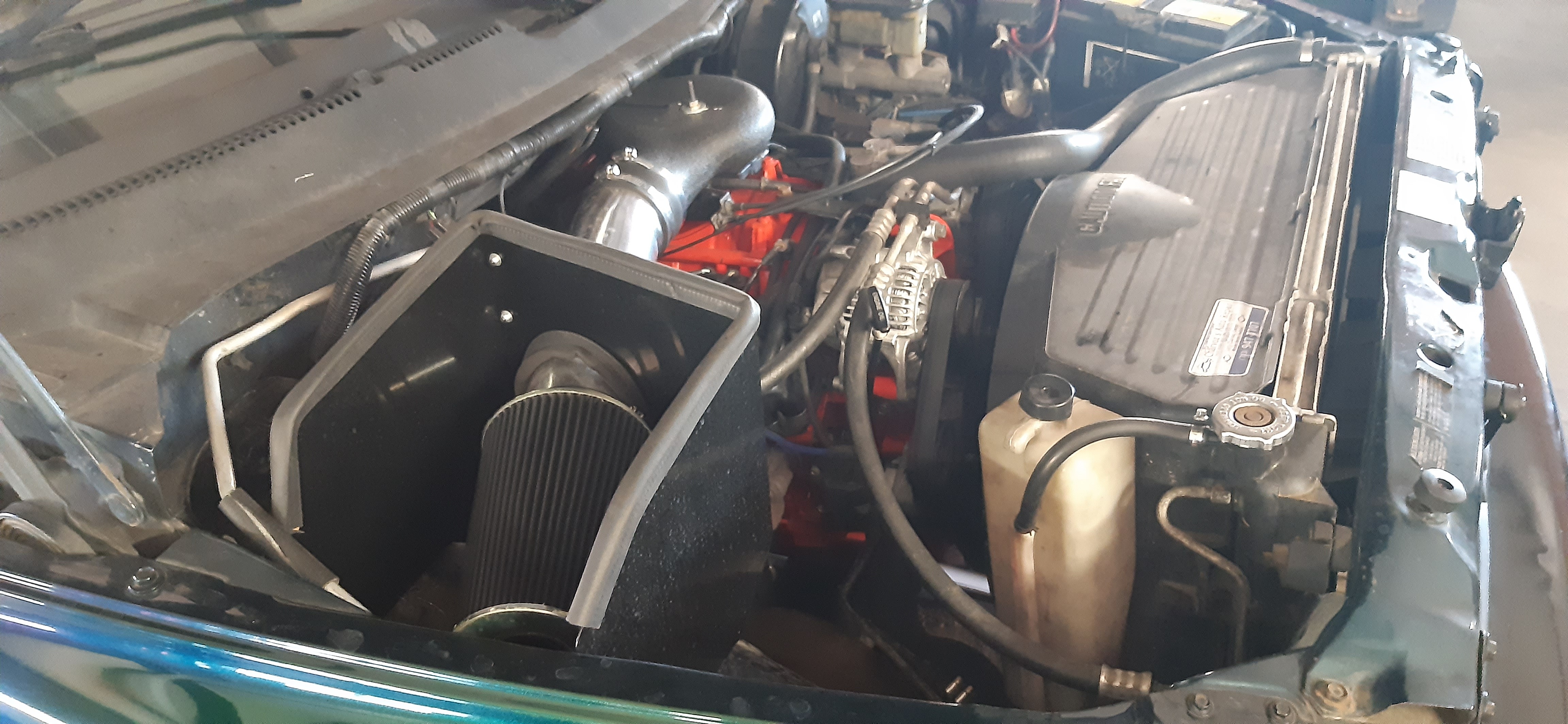 Grøn Dodge RAM 1500 fra 1995