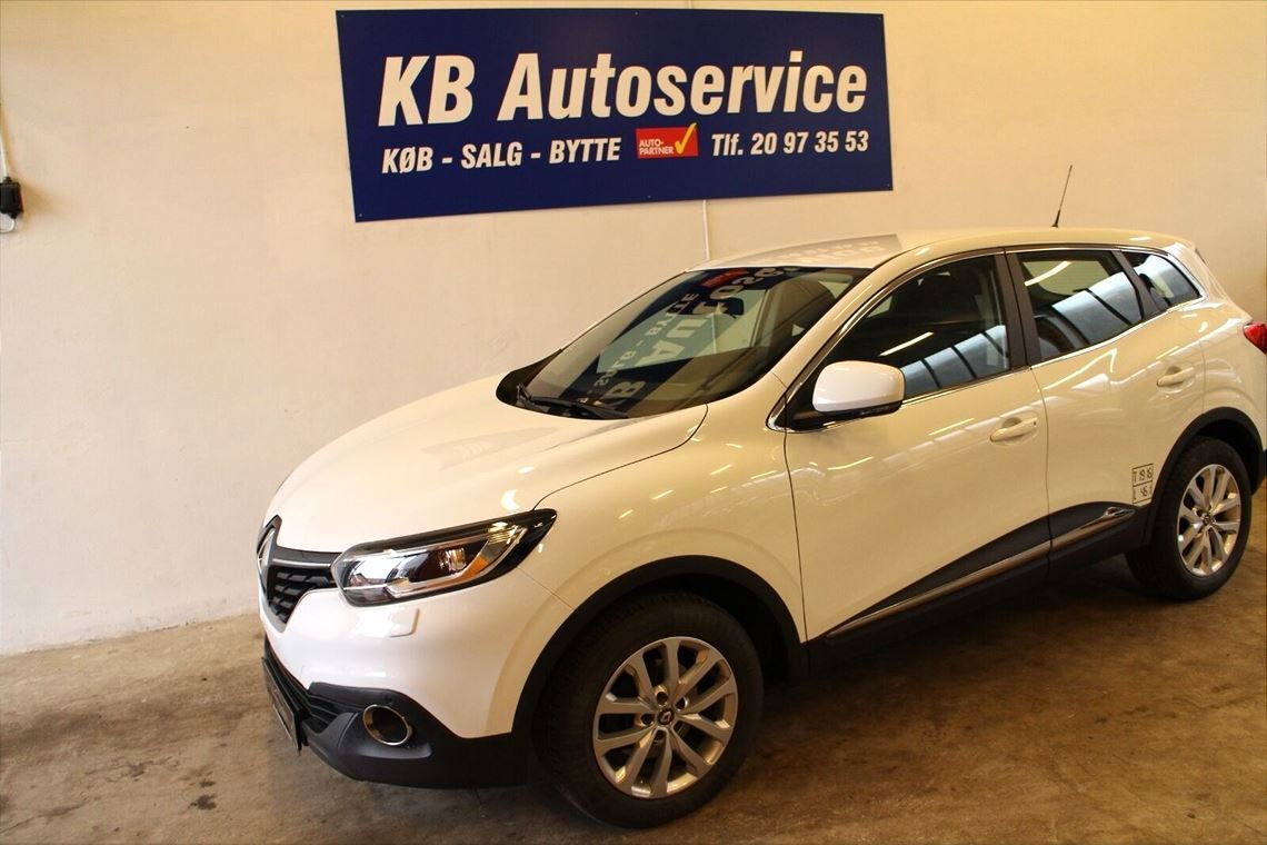 Hvid Renault Kadjar fra 2016