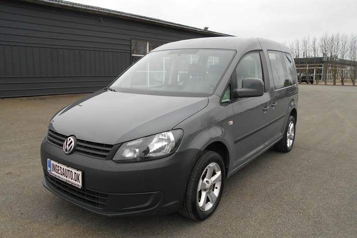 Grå VW Caddy fra 2014