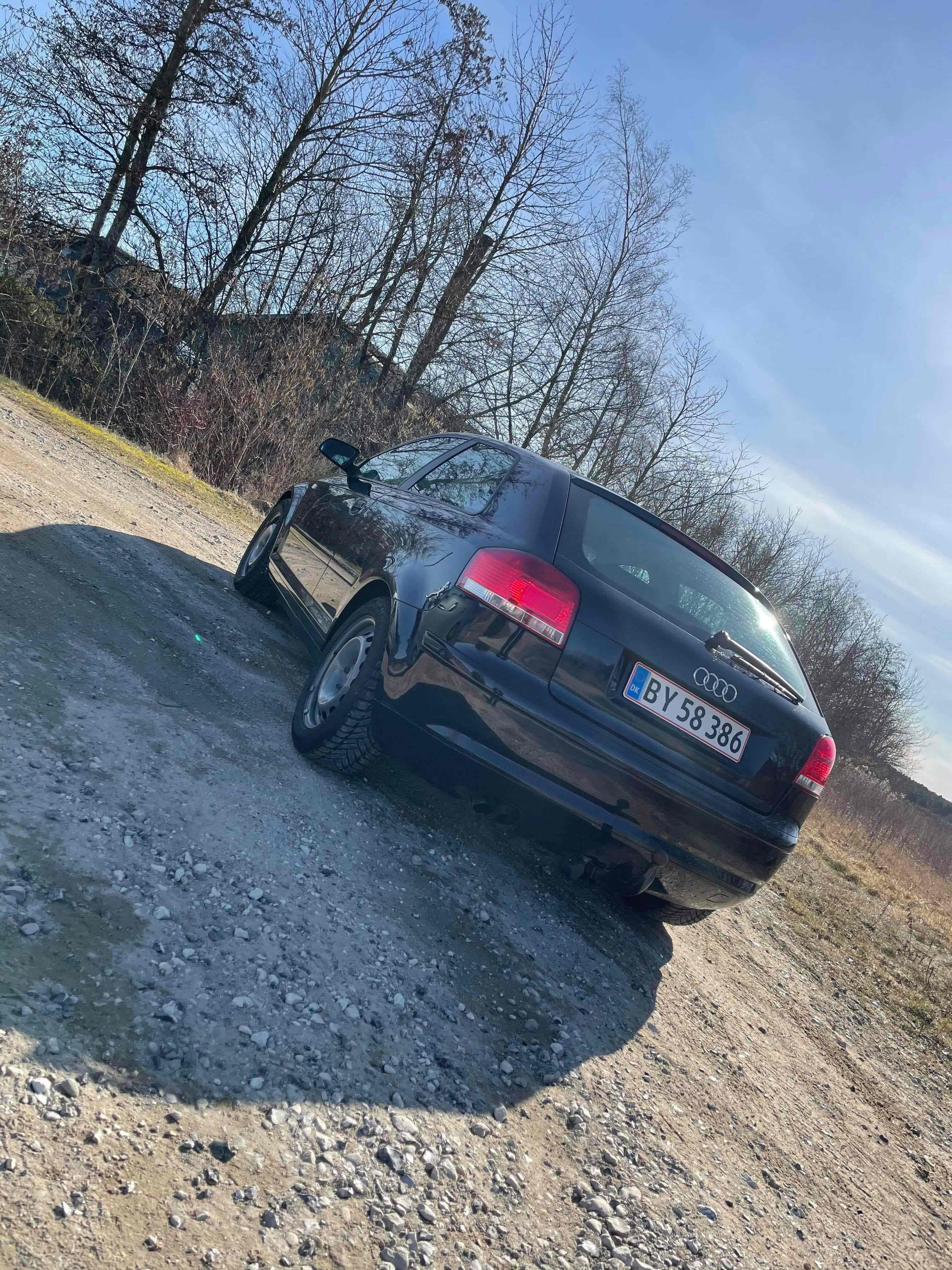 Blå Audi A3 fra 2007